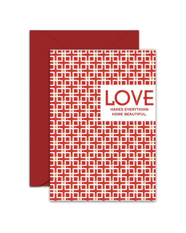 Greeting Card - GC2916-HAL074 - LOVE MAKES EVERYTHING MORE BEAUTIFUL